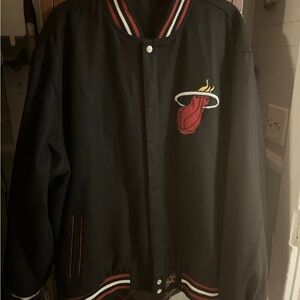 Black Varsity Jacket Miami heat
